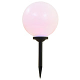 NNEVL Outdoor Solar Lamps 2 pcs LED Spherical 30 cm RGB