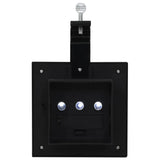 NNEVL Outdoor Solar Lamps 6 pcs LED Square 12 cm Black