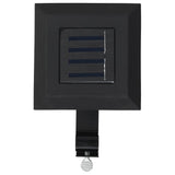 NNEVL Outdoor Solar Lamps 6 pcs LED Square 12 cm Black