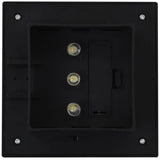 NNEVL Outdoor Solar Lamps 6 pcs LED Square 12 cm Black