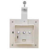 NNEVL Outdoor Solar Lamps 6 pcs LED Square 12 cm White