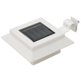 NNEVL Outdoor Solar Lamps 6 pcs LED Square 12 cm White