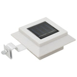 NNEVL Outdoor Solar Lamps 6 pcs LED Square 12 cm White