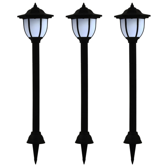 NNEVL Outdoor Solar Lamps 3 pcs LED Black