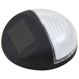 NNEVL Outdoor Solar Wall Lamps LED 12 pcs Round Black