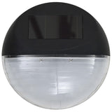 NNEVL Outdoor Solar Wall Lamps LED 12 pcs Round Black