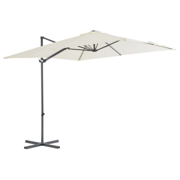 NNEVL Cantilever Umbrella with Steel Pole 250x250 cm Sand