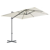 NNEVL Cantilever Umbrella with Steel Pole 250x250 cm Sand