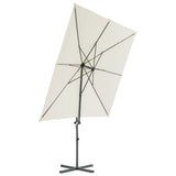 NNEVL Cantilever Umbrella with Steel Pole 250x250 cm Sand