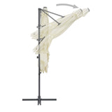 NNEVL Cantilever Umbrella with Steel Pole 250x250 cm Sand