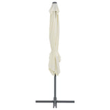 NNEVL Cantilever Umbrella with Steel Pole 250x250 cm Sand