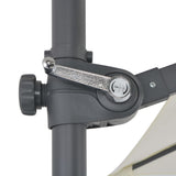 NNEVL Cantilever Umbrella with Steel Pole 250x250 cm Sand