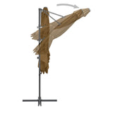 NNEVL Cantilever Umbrella with Steel Pole Taupe 250x250 cm