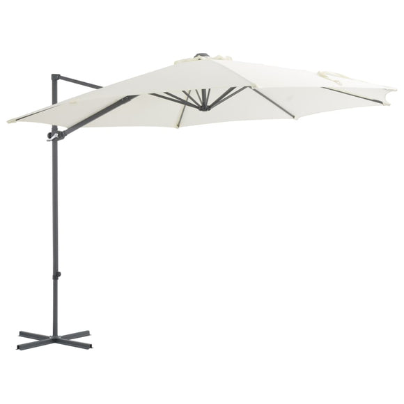 NNEVL Cantilever Umbrella with Steel Pole Sand 300 cm