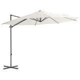 NNEVL Cantilever Umbrella with Steel Pole Sand 300 cm
