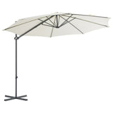 NNEVL Cantilever Umbrella with Steel Pole Sand 300 cm