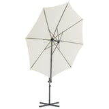 NNEVL Cantilever Umbrella with Steel Pole Sand 300 cm