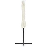 NNEVL Cantilever Umbrella with Steel Pole Sand 300 cm