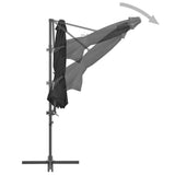 NNEVL Cantilever Umbrella with Steel Pole Anthracite 300 cm