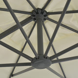 NNEVL Cantilever Umbrella with Aluminium Pole 300x300 cm Sand