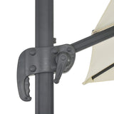 NNEVL Cantilever Umbrella with Aluminium Pole 300x300 cm Sand