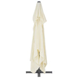 NNEVL Cantilever Umbrella with Aluminium Pole 400x300 cm Sand
