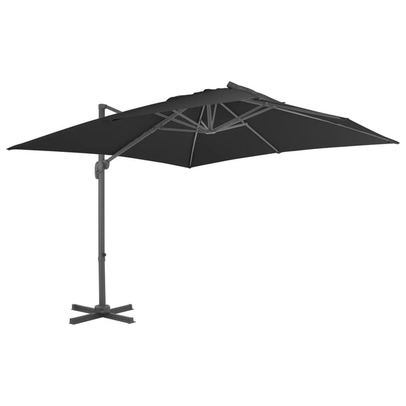 NNEVL Cantilever Umbrella with Aluminium Pole 300x300 cm Anthracite