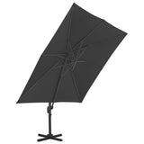 NNEVL Cantilever Umbrella with Aluminium Pole 300x300 cm Anthracite