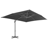 NNEVL Cantilever Umbrella with Aluminium Pole 400x300 cm Anthracite