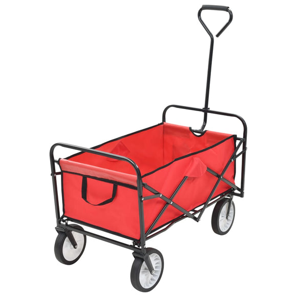NNEVL Folding Hand Trolley Steel Red