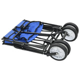 NNEVL Folding Hand Trolley Steel Blue