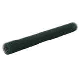 NNEVL Chicken Wire Fence Steel with PVC Coating 25x1.5 m Green