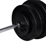 NNEVL Barbell Squat Rack with Barbell and Dumbbell Set 60.5 kg