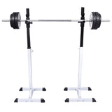 NNEVL Barbell Squat Rack with Barbell and Dumbbell Set 30.5 kg