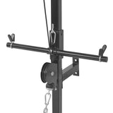 NNEVL Wall-mounted Power Tower with Barbell and Dumbbell Set 60.5 kg