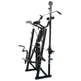 NNEVL Workout Bench with Weight Rack Barbell and Dumbbell Set 30.5kg