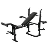NNEVL Weight Bench with Weight Rack&Barbell and Dumbbell Set 30.5kg