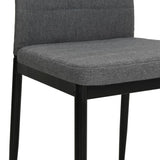 NNEVL Dining Chairs 6 pcs Light Grey Fabric