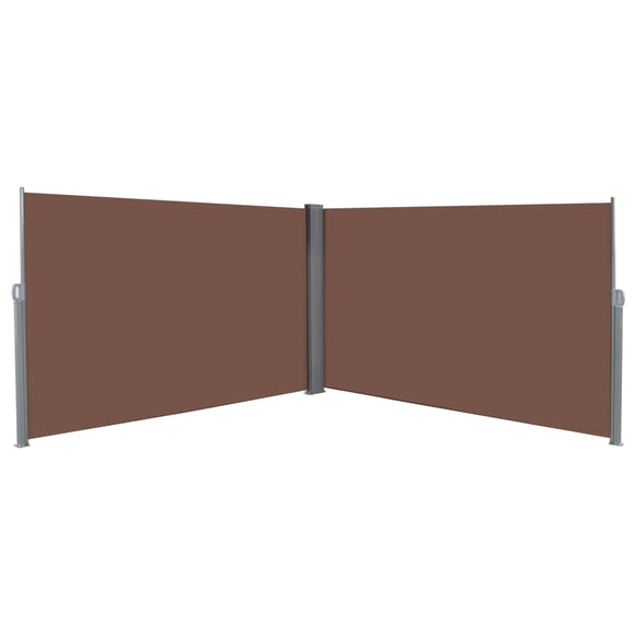 NNEVL Retractable Side Awning 180x600 cm Brown