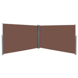 NNEVL Retractable Side Awning 180x600 cm Brown