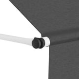 NNEVL Manual Retractable Awning 150 cm Anthracite