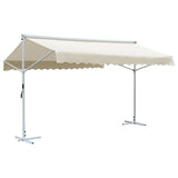 NNEVL Free Standing Awning 4x3 m Cream