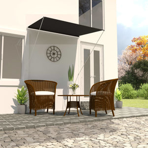 NNEVL Retractable Awning 150x150 cm Anthracite