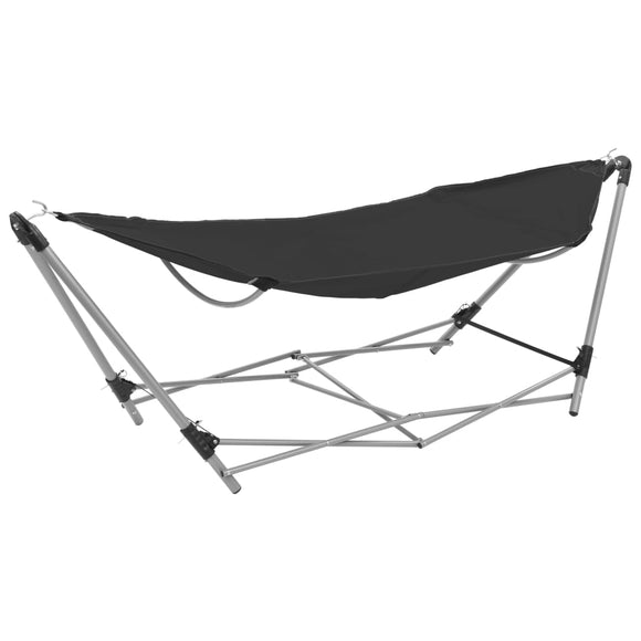 NNEVL Hammock with Foldable Stand Black