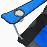 NNEVL Folding Camping Chairs 2 pcs 96x60x102 cm Blue