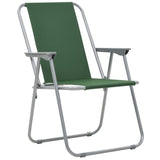 NNEVL Folding Camping Chairs 2 pcs 52x59x80 cm Green