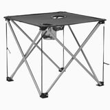 NNEVL Camping Table and Chair Set 3 Pieces Grey