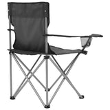 NNEVL Camping Table and Chair Set 3 Pieces Grey