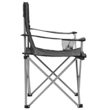 NNEVL Camping Table and Chair Set 3 Pieces Grey