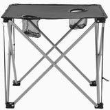 NNEVL Camping Table and Chair Set 3 Pieces Grey